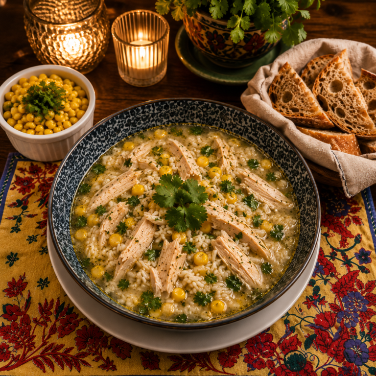 Bowl de Sopa de Pollo