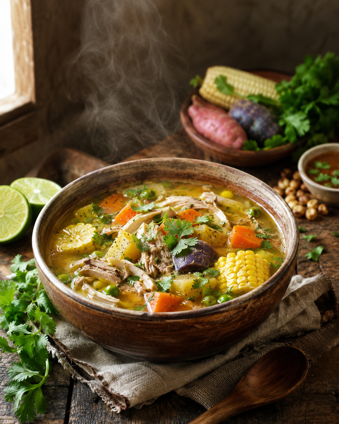 Sopa Pollo Pachamama