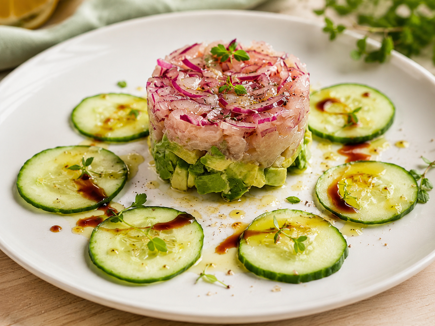Fresh Mahi Mahi Tartare with Avocado | Easy Mediterranean Recipe