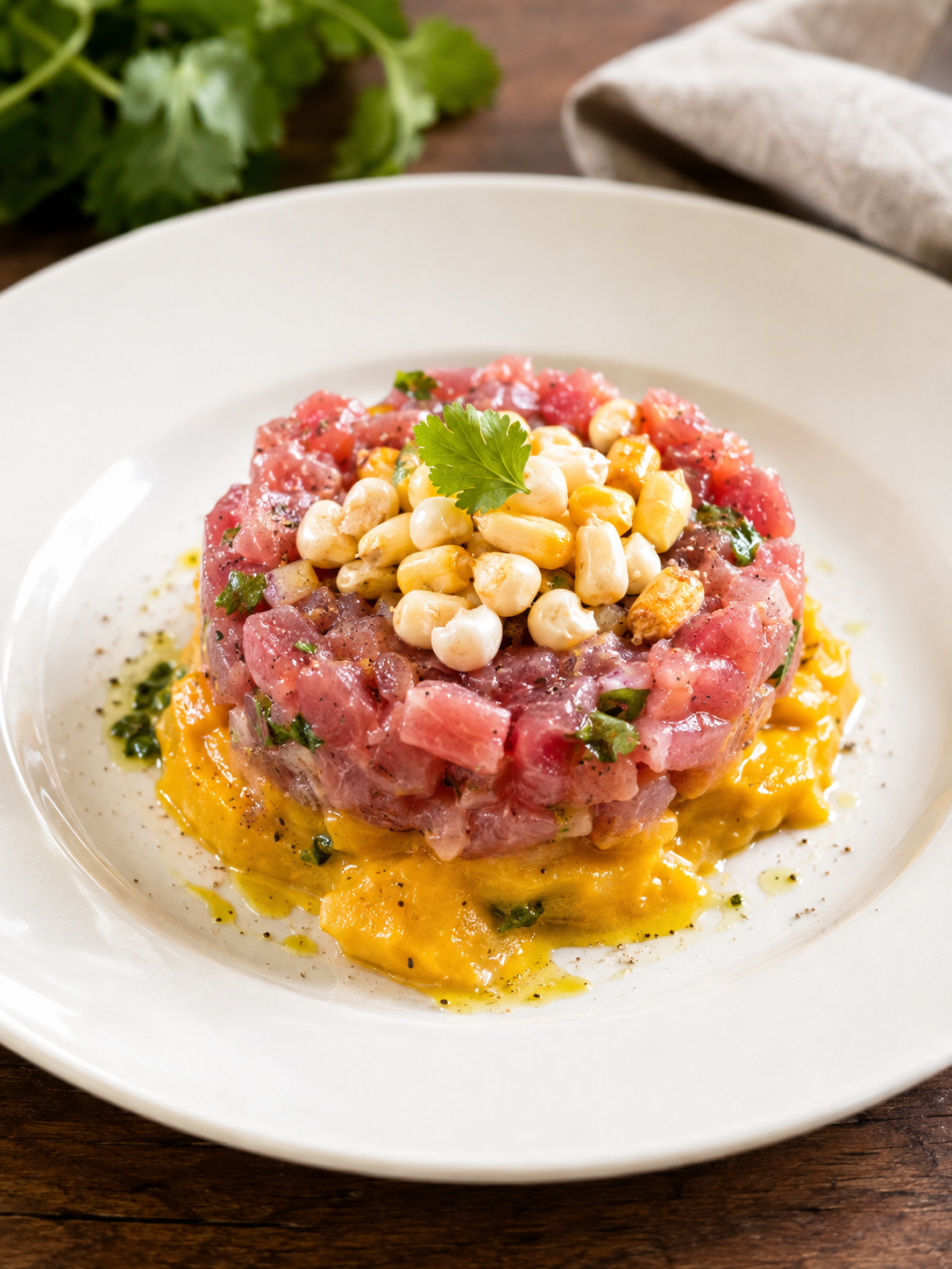 Tuna Tartare Sushi-Style with Mango & Avocado