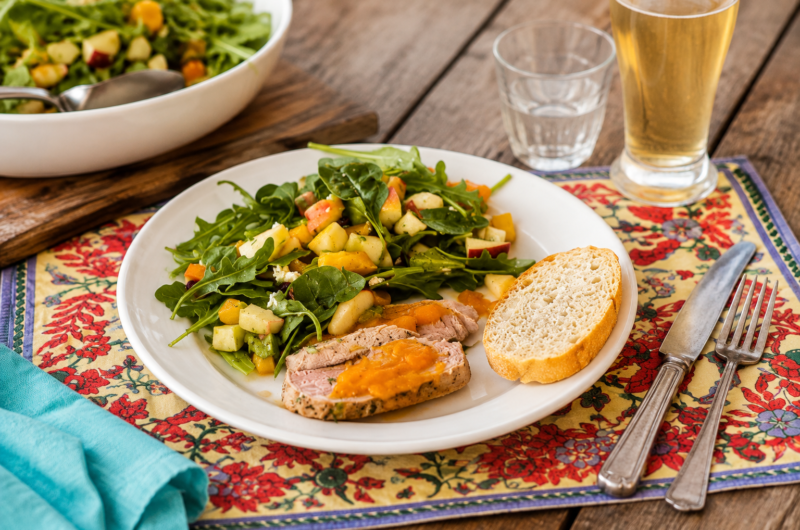 Salad with Pork Loin
