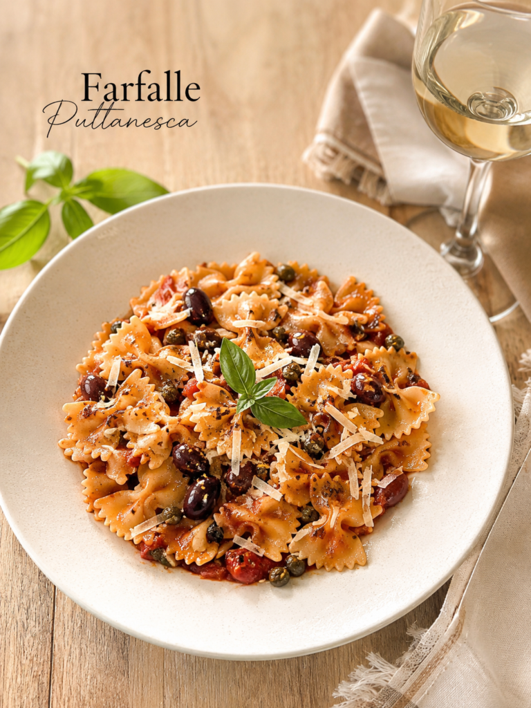 15-Minute Farfalle Puttanesca | Easy Italian Pasta Recipe