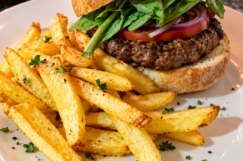 The Premium Grass-Fed Mushroom & Arugula Burger